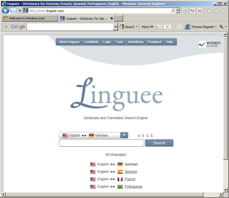 Linguee: the web as a dictionary