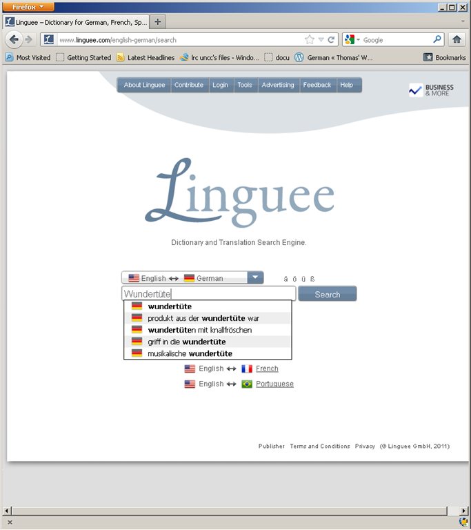 How to use Linguee - French Dictionary Assignment